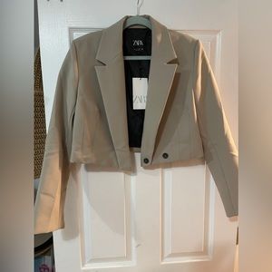 Zara crop blazer